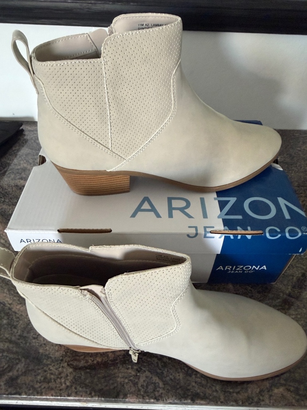 Cream Colored Ankle Booties